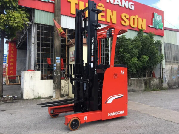 xe nâng điện đứng lái reach truck