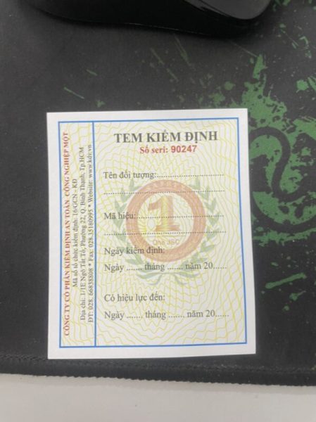 tem keiemr định xe nâng